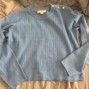 Michael Kors Light Blue Cable Knit Sweater
